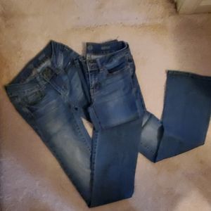 2 pairs girls/teen bootcut Jeans size 0